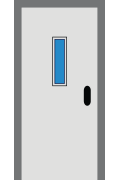 Disabled Lift Door - Small Window